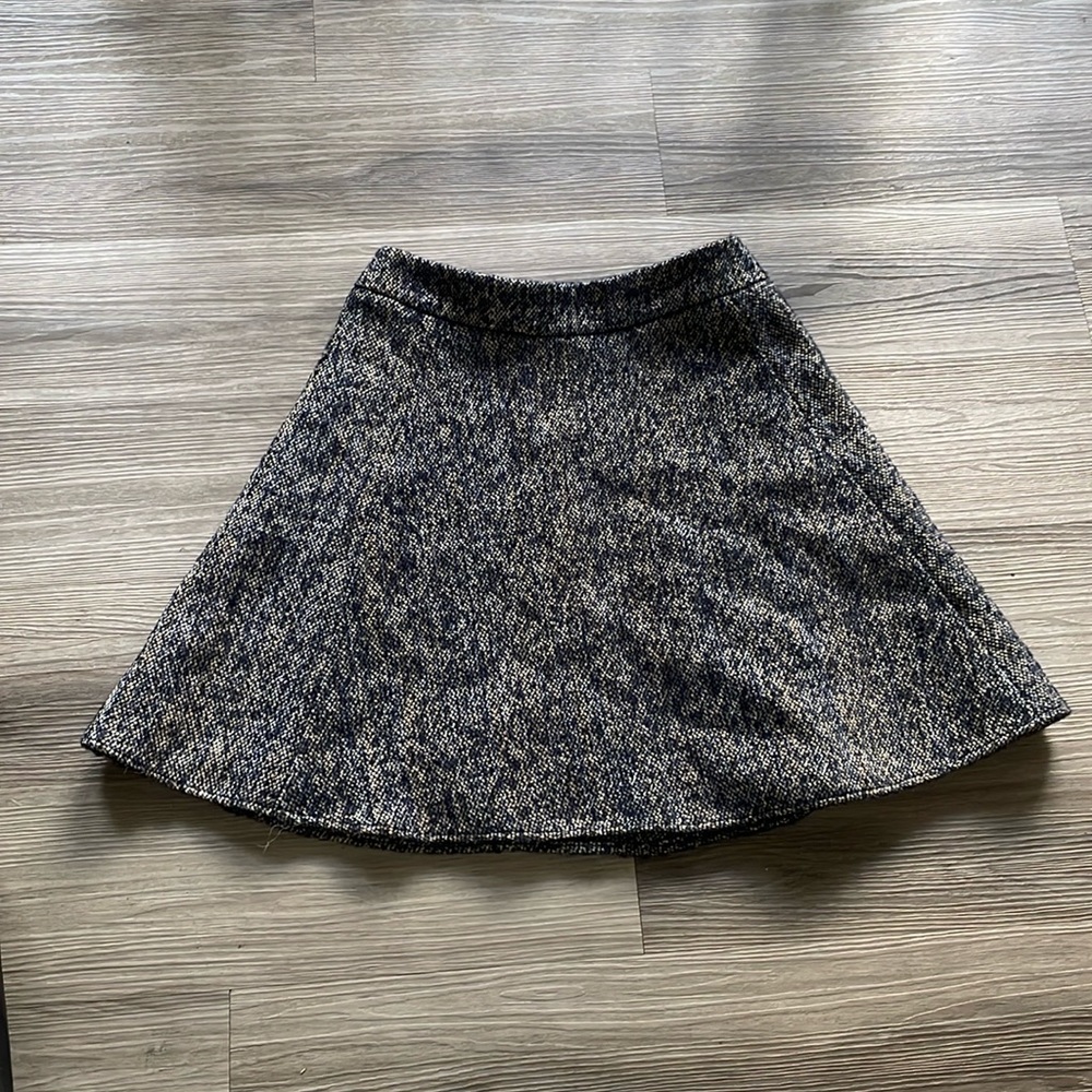 Ann Taylor Navy Tweed Skirt